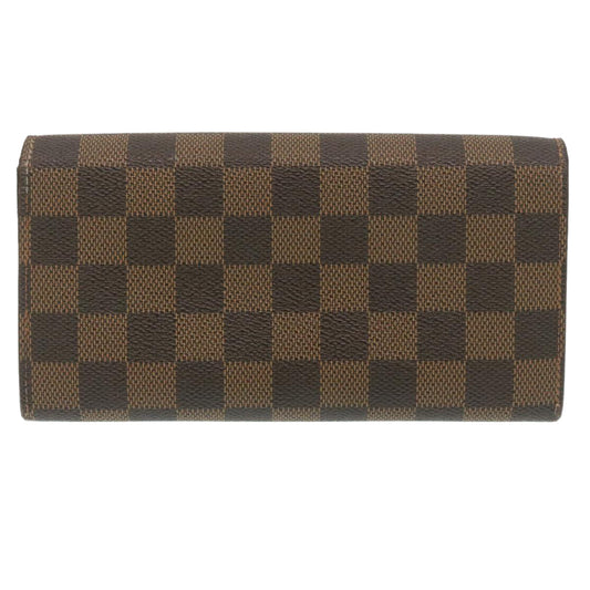 LOUIS VUITTON Ebene Portefeiulle Sarah Long Wallet Trunk N61739 LV 29413