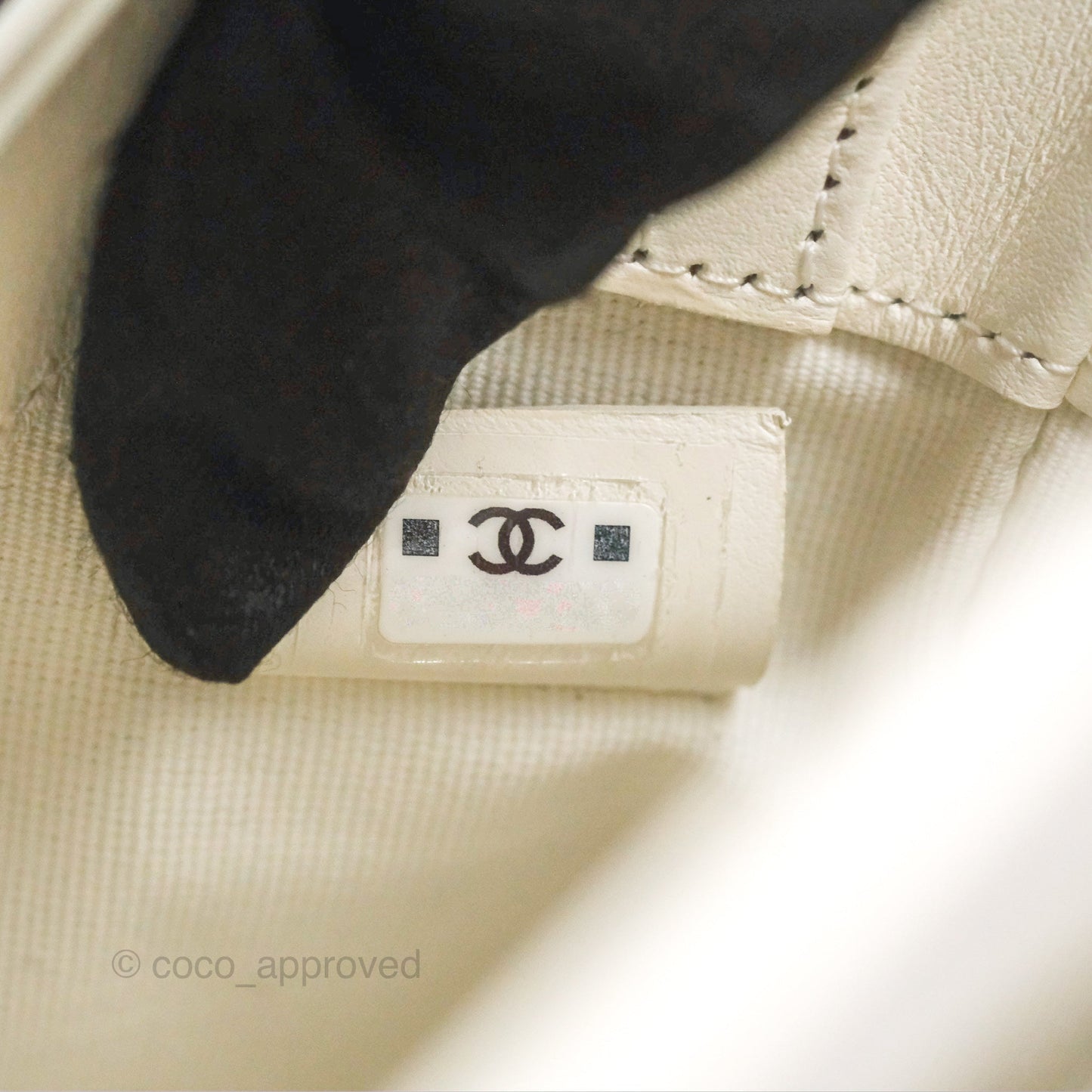 Chanel Nano 31 White Shiny Calfskin Gold Hardware