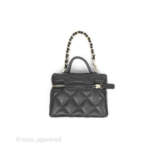 Chanel Classic Black Caviar Mini Bag Charm