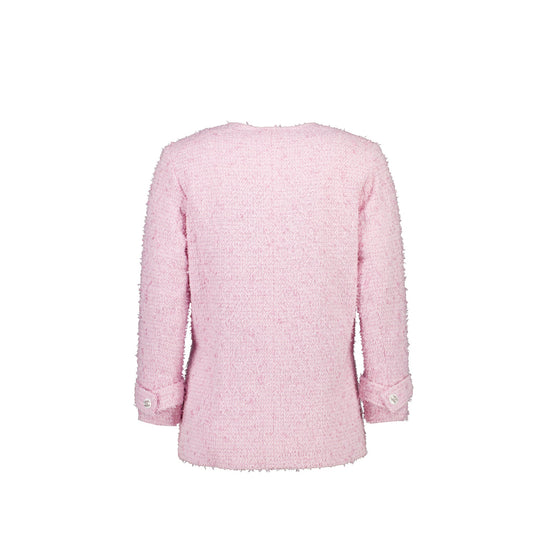 Chanel 21C Size 34 Jacket Polyamide/cotton/silk Pink/White