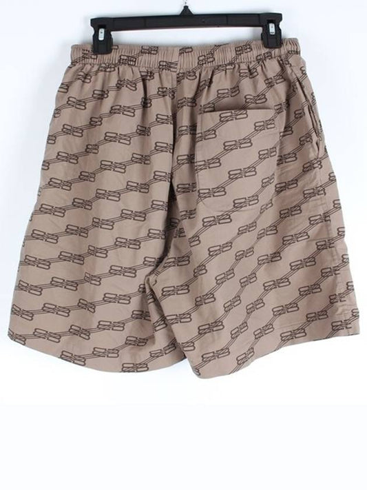 Luxury Balenciaga BB logo cotton shorts