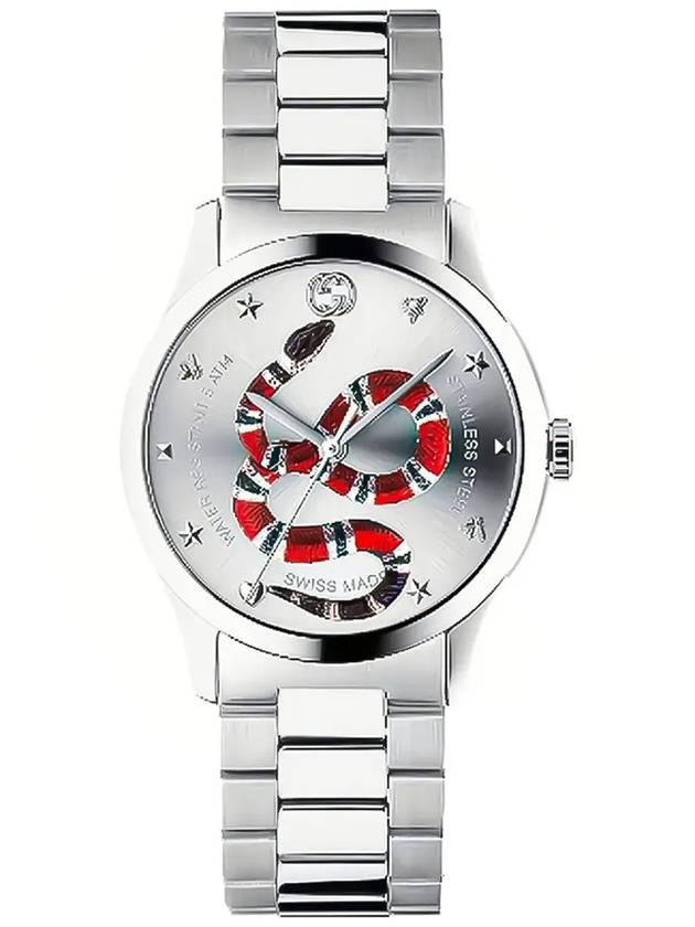 Luxury Gucci Trending 2025 G Timeless Snake Metal Watch YA1264076 Silver