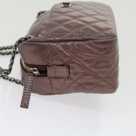 Luxury Chanel Matelasse Chain Shoulder Bag Lamb Skin Purple CC 30949A