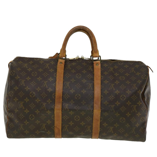 LOUIS VUITTON Monogram Keepall 50 Boston Bag M41426 LV 30978