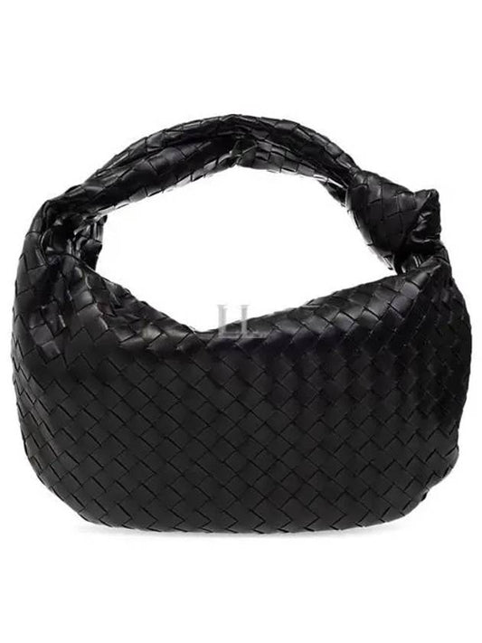 Luxury Bottega Veneta Intrecciato Jody Small Shoulder Bag Black