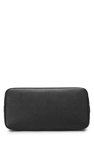 Chanel, Black Quilted Caviar Medallion Tote, Black