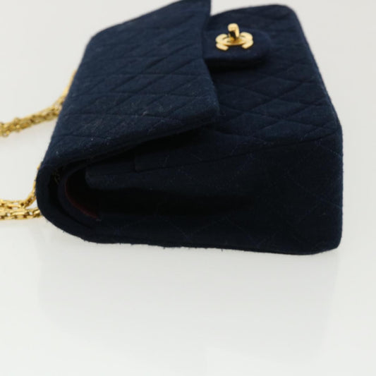 Luxury Chanel Matelasse 25 Shoulder Bag cotton Black CC 33162