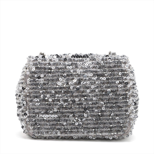 CHANEL COCOMARK SPANCOL X BEAS X LEADER SINGLE FLAP SINGLE CHAIN BAG SILVER SILVER GOLD TOOL AS4269 BIG TOOL SHOP