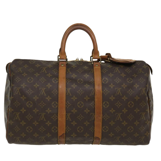 LOUIS VUITTON Monogram Keepall 45 Boston Bag M41428 LV 35522