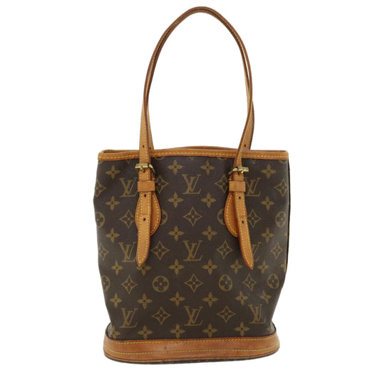 LOUIS VUITTON Monogram Bucket PM Shoulder Bag M42238 LV 36736