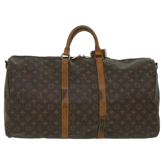 LOUIS VUITTON Monogram Keepall Bandouliere 55 Boston Bag M41414 LV 36893