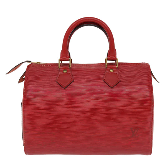 LOUIS VUITTON Epi Speedy 25 Hand Bag Red M43017 LV 37533