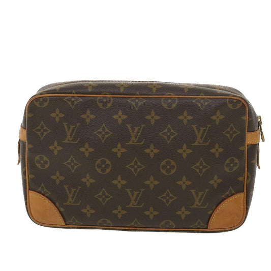 LOUIS VUITTON Monogram Compiegne 28 Clutch Bag M51845 LV 38402