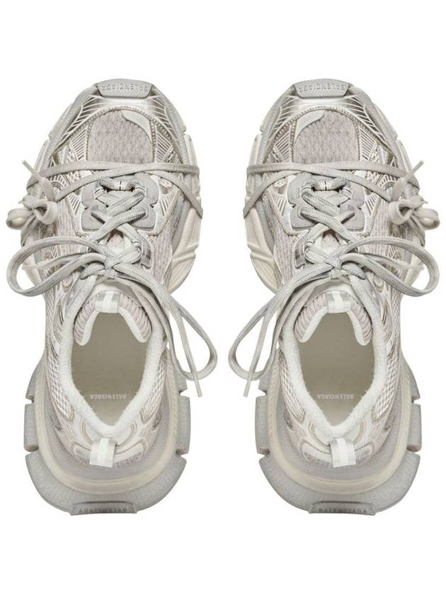 Luxury Balenciaga 3XL Mesh Panel Low Top Sneakers Grey