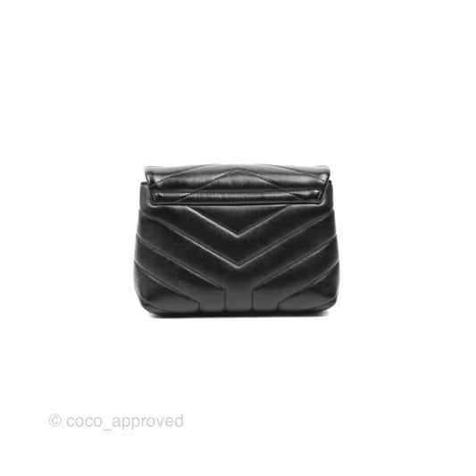 Saint Laurent Loulou Toy Quilted Leather Shoulder Bag Black