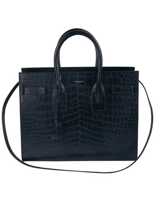 Luxury Saint Laurent Sac De Jour Leather Tote Bag Black