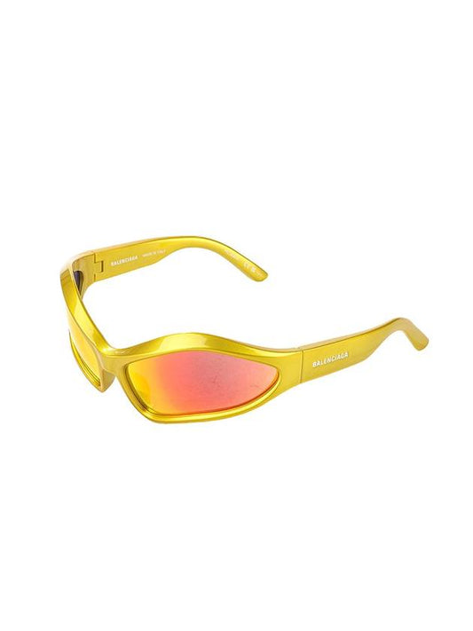 Luxury Balenciaga Fennec Oval Sunglasses Yellow