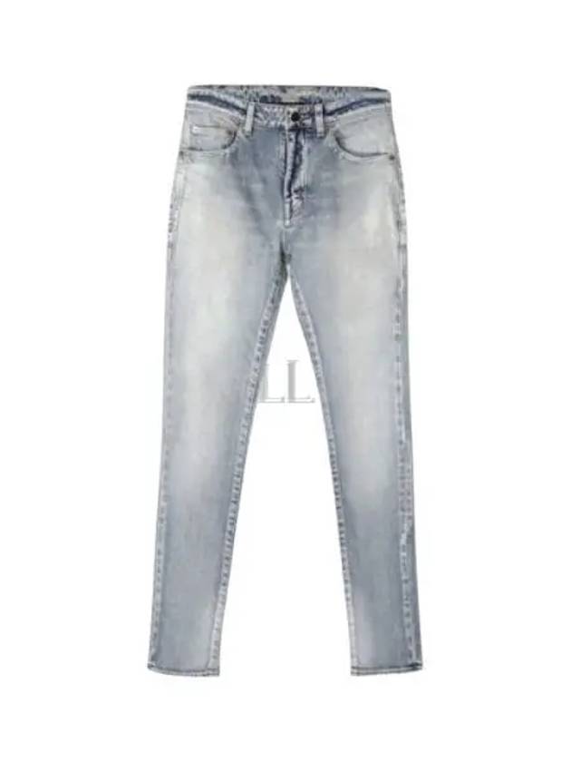 Luxury Saint Laurent Women's Denim Skinny Jeans Light Blue