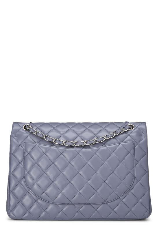 CHANEL, Purple Quilted Lambskin New Classic Double Flap Maxi, Purple