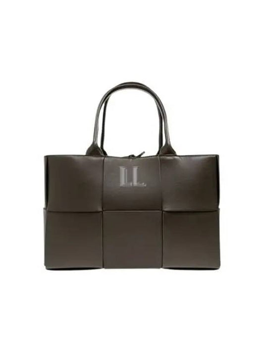 Luxury Bottega Veneta Arco Intrecciato Small Tote Bag Brown