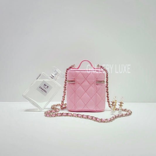 No.3376-Chanel Petite Curved Vanity Case With Chain (Brand New / 全新貨品)