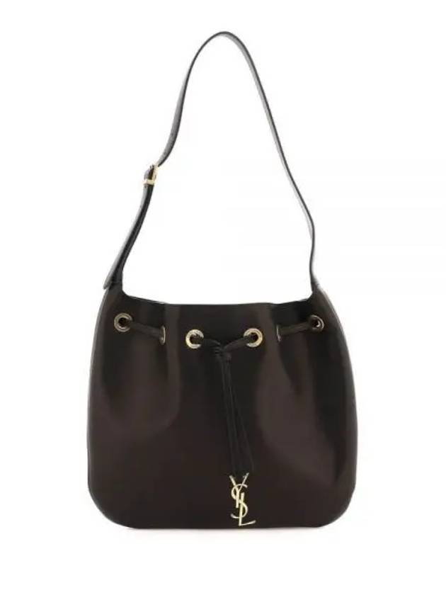 Luxury Saint Laurent Paris 7 Medium Soft Leather Shoulder Bag Black