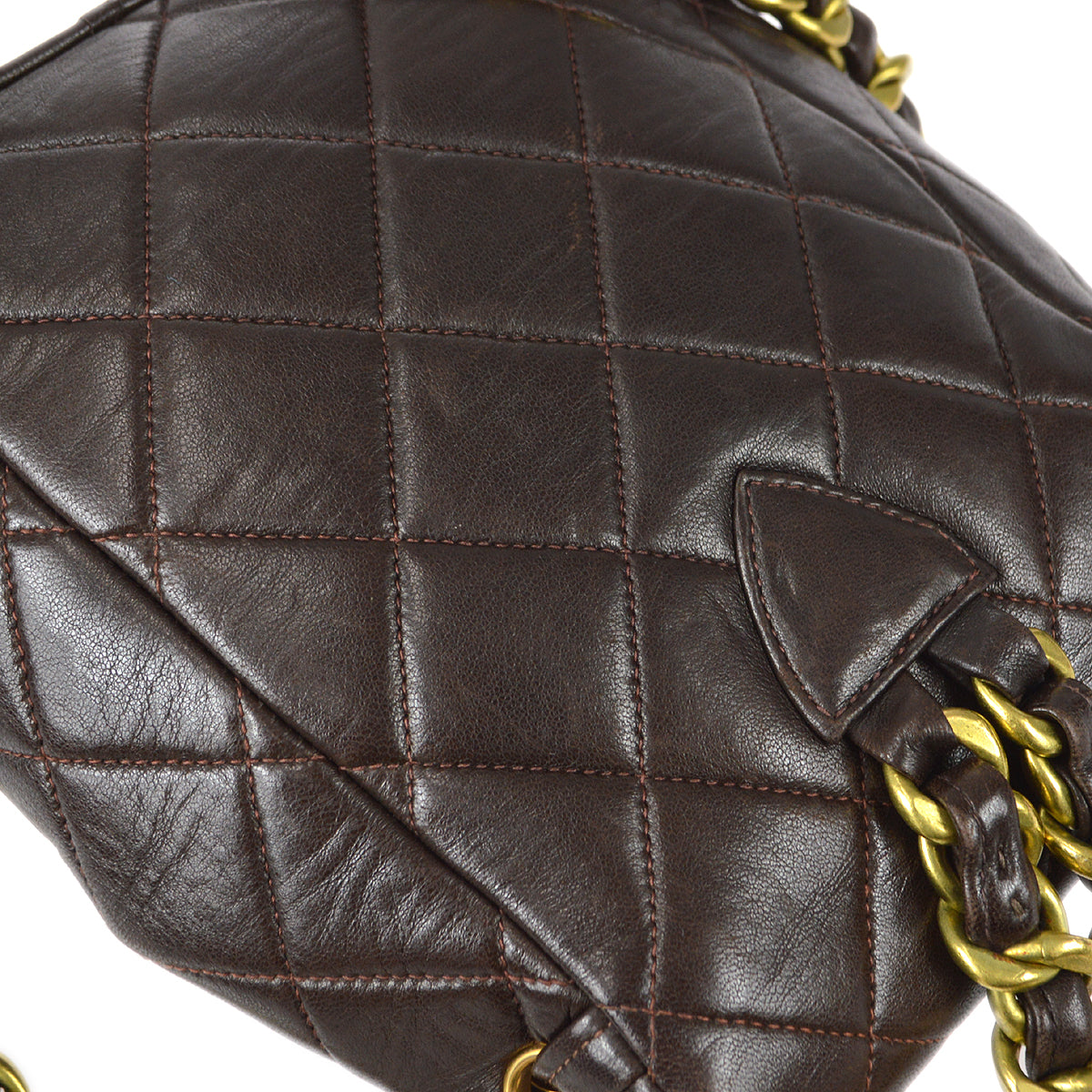 Luxury Chanel * 1994-1996 Duma Backpack Small Brown Lambskin