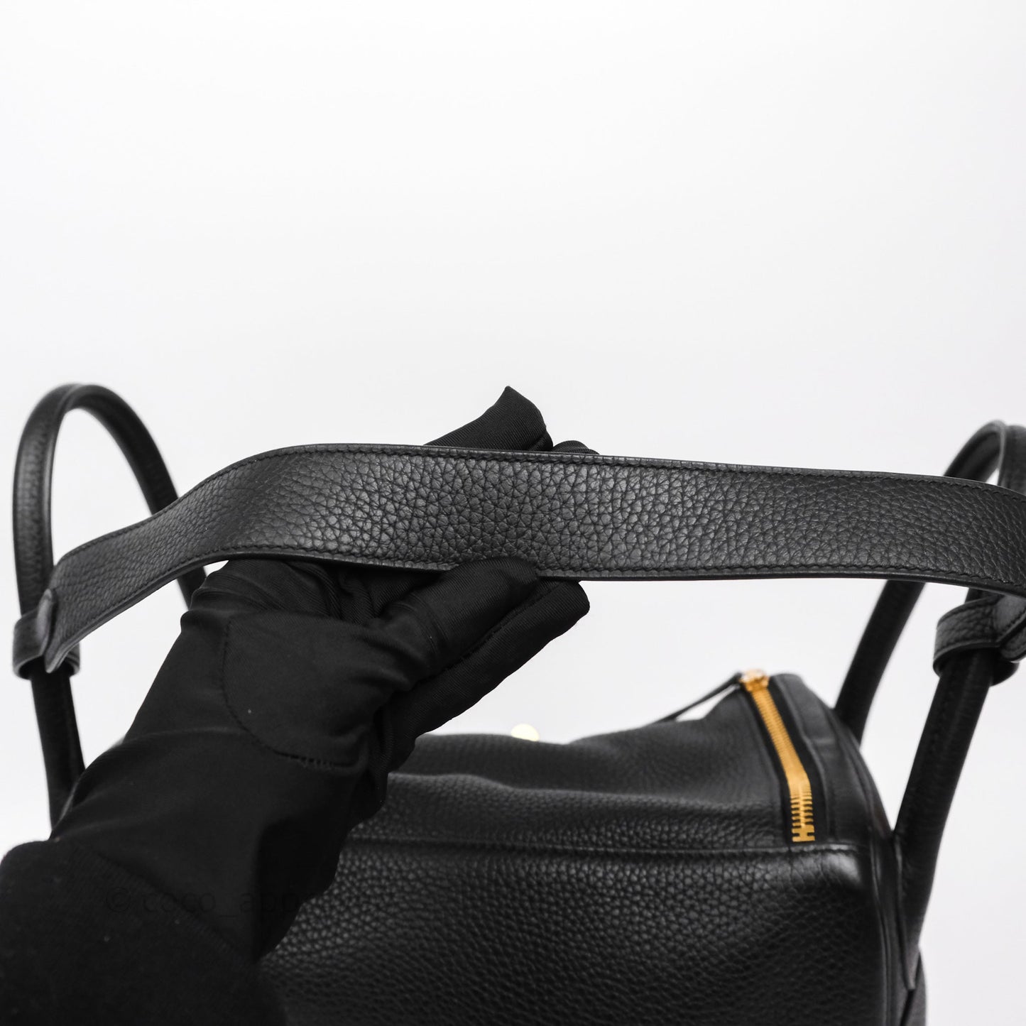 Hermès Lindy 30 Black Noir 89 Clemence Gold Hardware