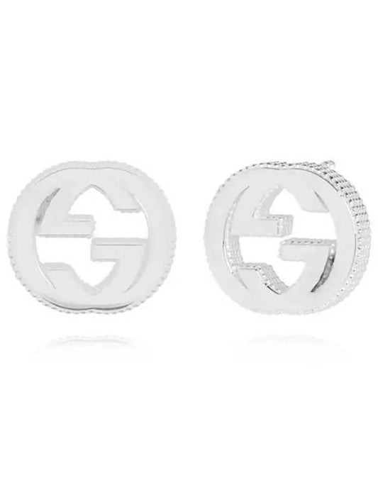 Luxury Gucci Trending 2025 Interlocking G Earrings In Silver Silver