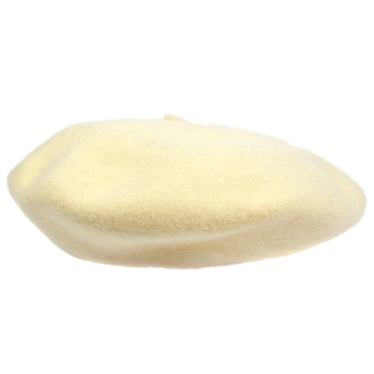 Luxury Chanel Hat Beret Ivory Small New