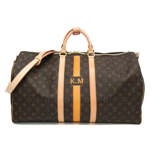 Louis Vuitton Keepall 55 Canvas Shoulder Bag ()