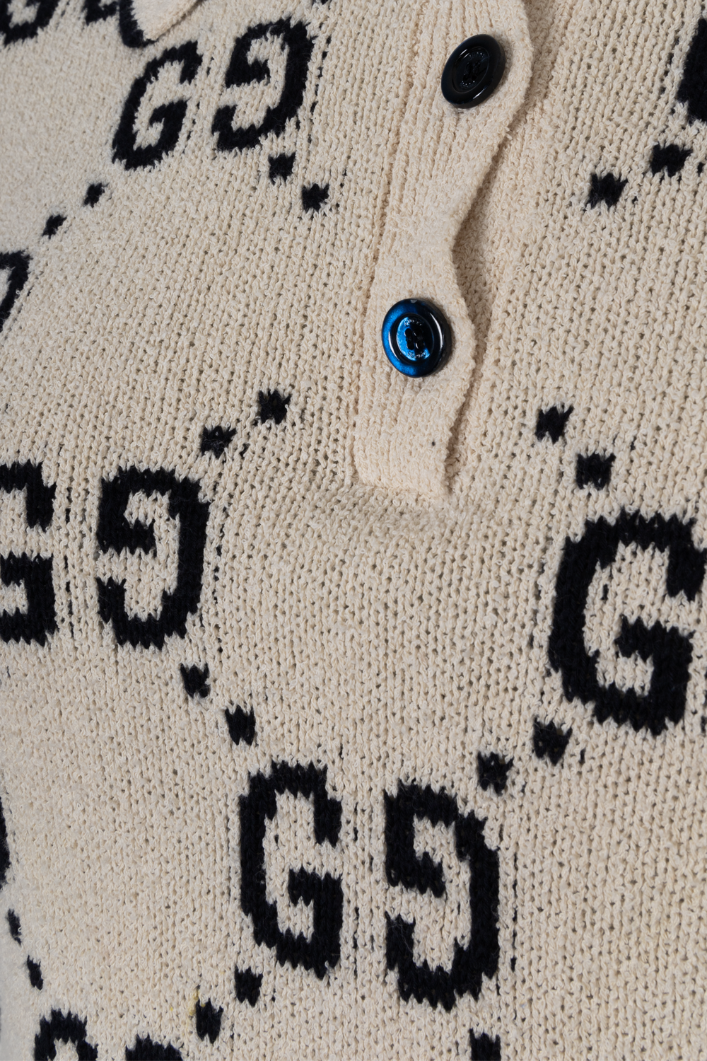 Luxury Gucci Trending 2025 Supreme Knit Polo Ivory