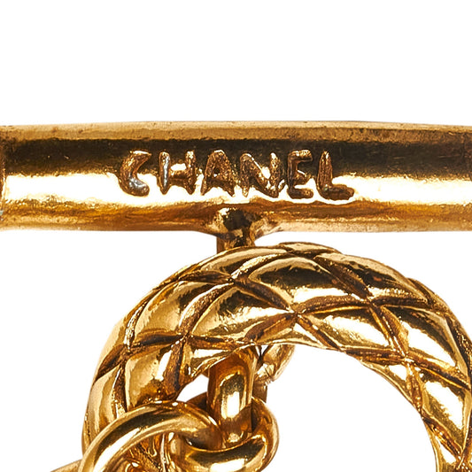 Luxury Chanel CC Sun Medallion Pendant Necklace Costume Necklace