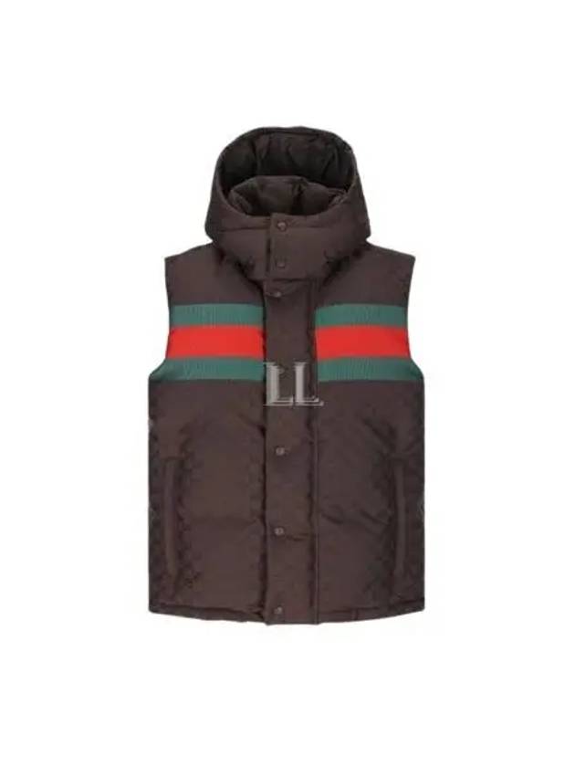 Luxury Gucci Trending 2025 Hooded Down Vest Black