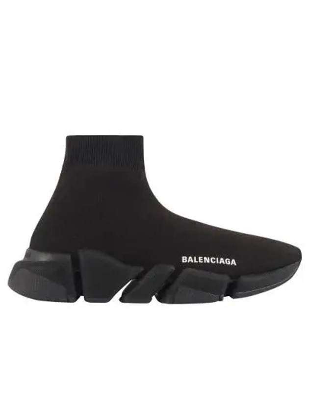 Luxury Balenciaga WoMen's Speed 2 0 Recycled Knit High Top Sneakers Black