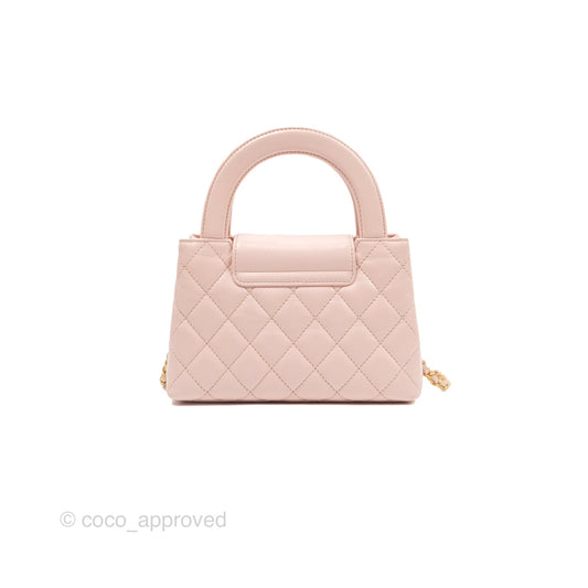 Chanel Kelly Bag Light Pink Shiny Calfskin Aged Gold Hardware