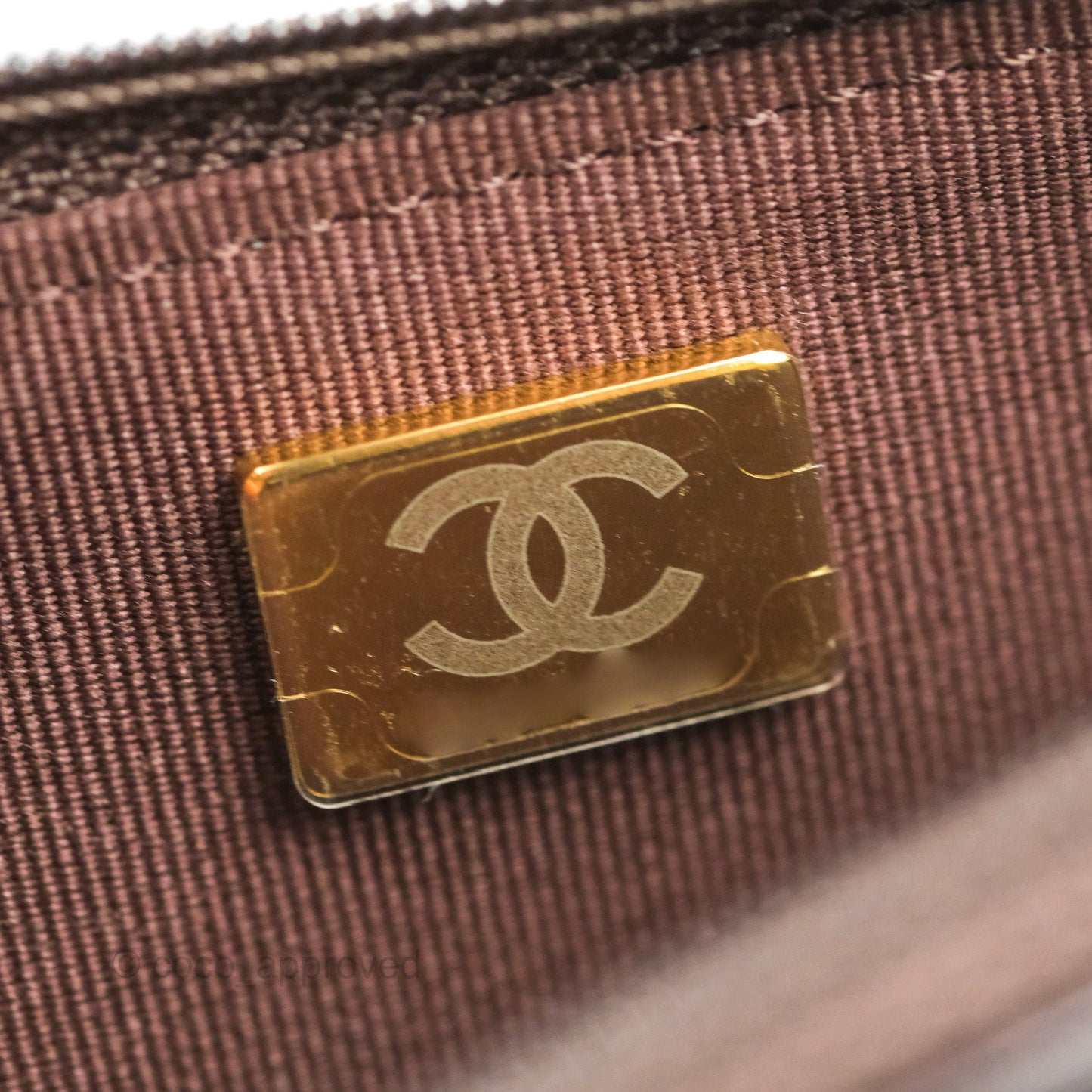 Chanel Quilted Wallet on Chain WOC Adjustable Chain Brown Lambskin Aged Gold Hardware 22K