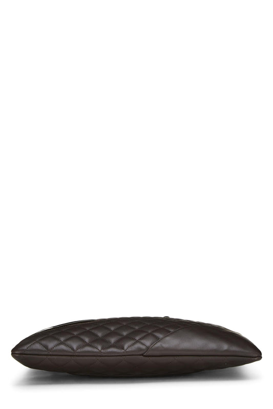 Chanel, Brown Lambskin Cambon Flat Tote, Brown