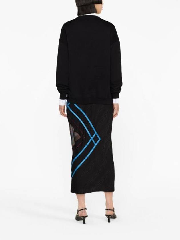 Luxury Gucci Trending 2025 Logo Cotton Sweatshirt Black