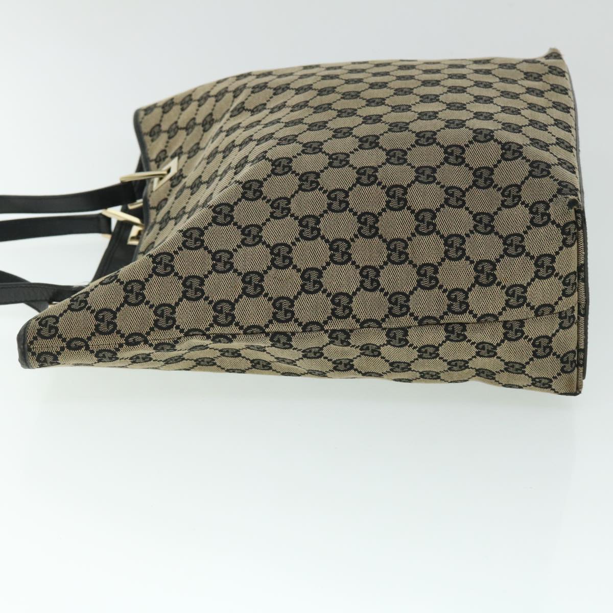 Luxury Gucci GG Canvas Tote Bag Beige Navy 53262
