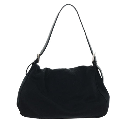 Luxury FendiMamma Baguette Shoulder Bag Nylon Black53376