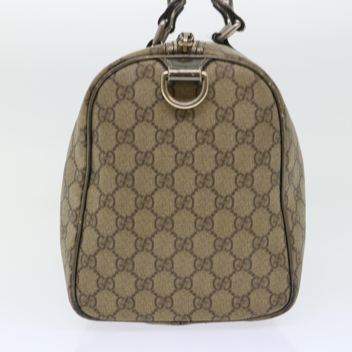 Luxury Gucci GG Canvas Hand Bag PVC Leather Beige 53685