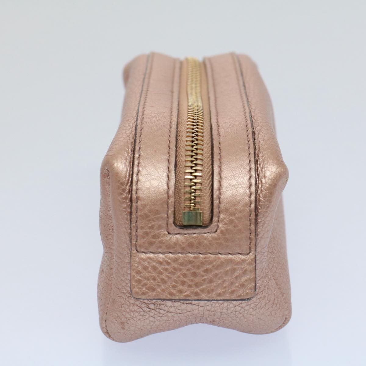 Luxury Gucci Fringe Pouch Leather Pink 308634 53804