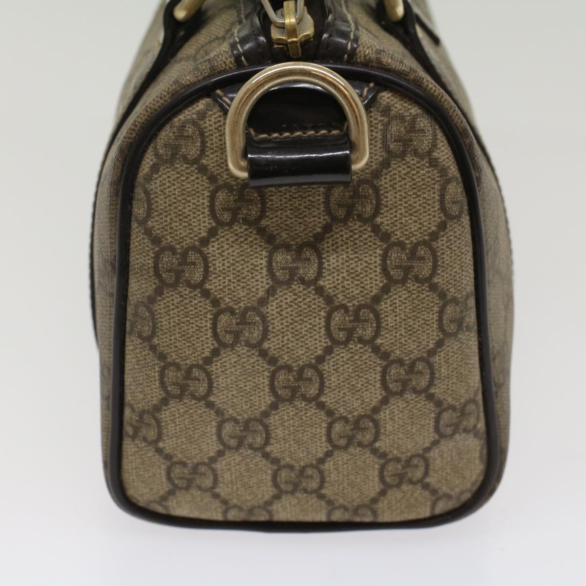 Luxury Gucci GG Supreme Hand Bag PVC Leather Beige 193604 54006
