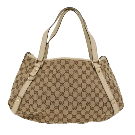 Luxury Gucci GG Canvas Shoulder Bag Beige 130736 54128