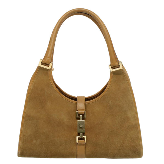 Luxury Gucci Jackie Hand Bag Suede Beige 002 1067 54144