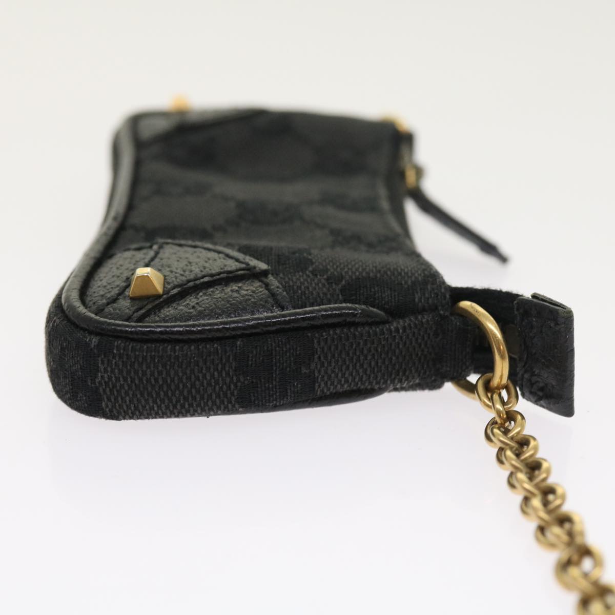 Luxury Gucci GG Canvas Coin Purse Black 120973 1669 54454