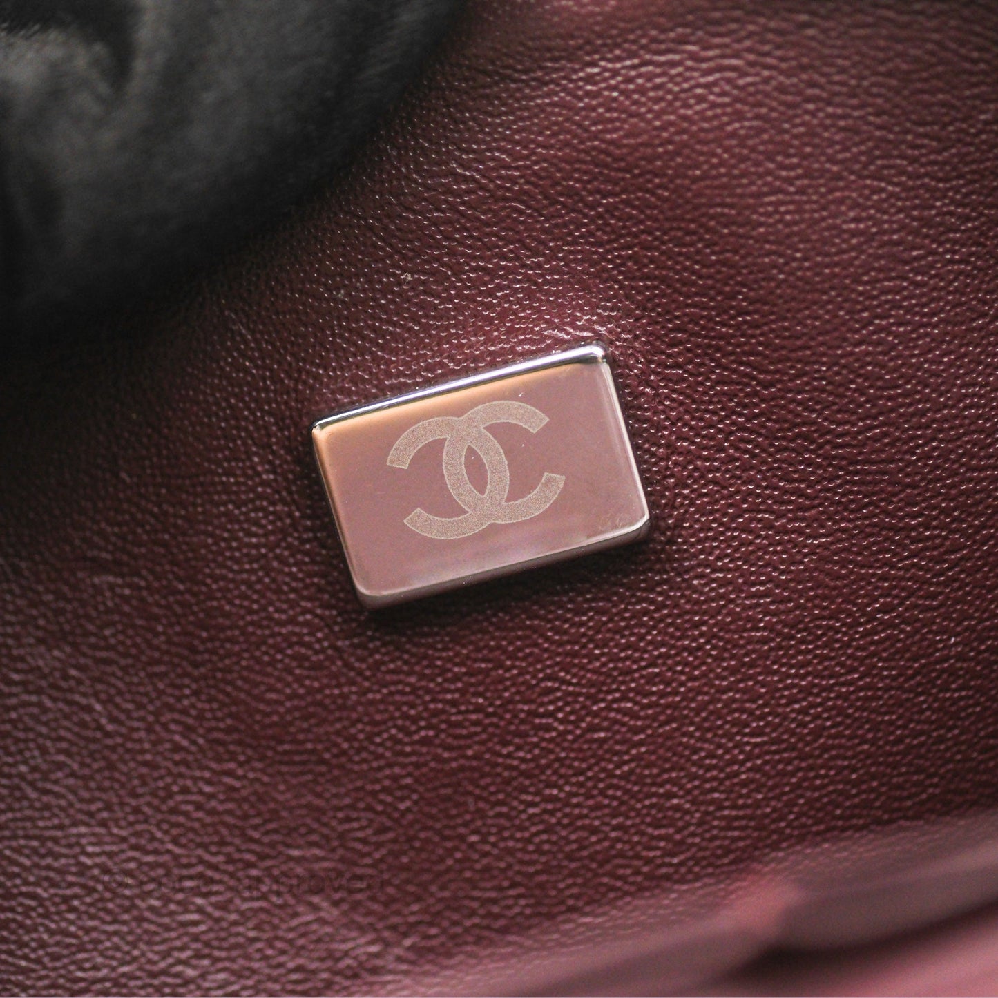 Chanel M/L Medium Classic Flap Quilted Black Lambskin Silver Hardware