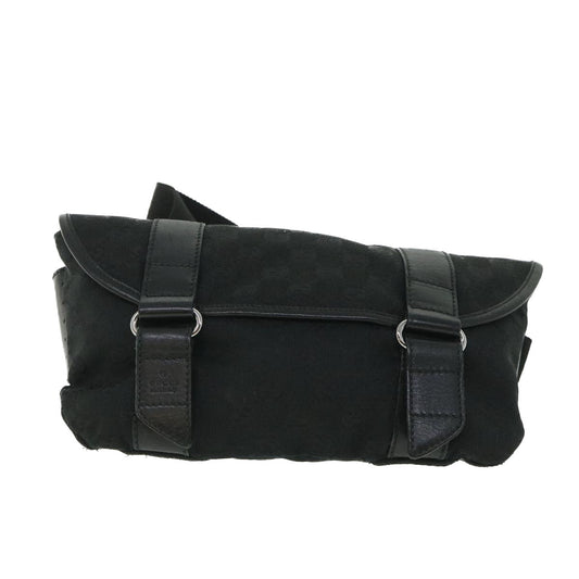 Luxury Gucci GG Canvas Waist bag Black 145851 54731