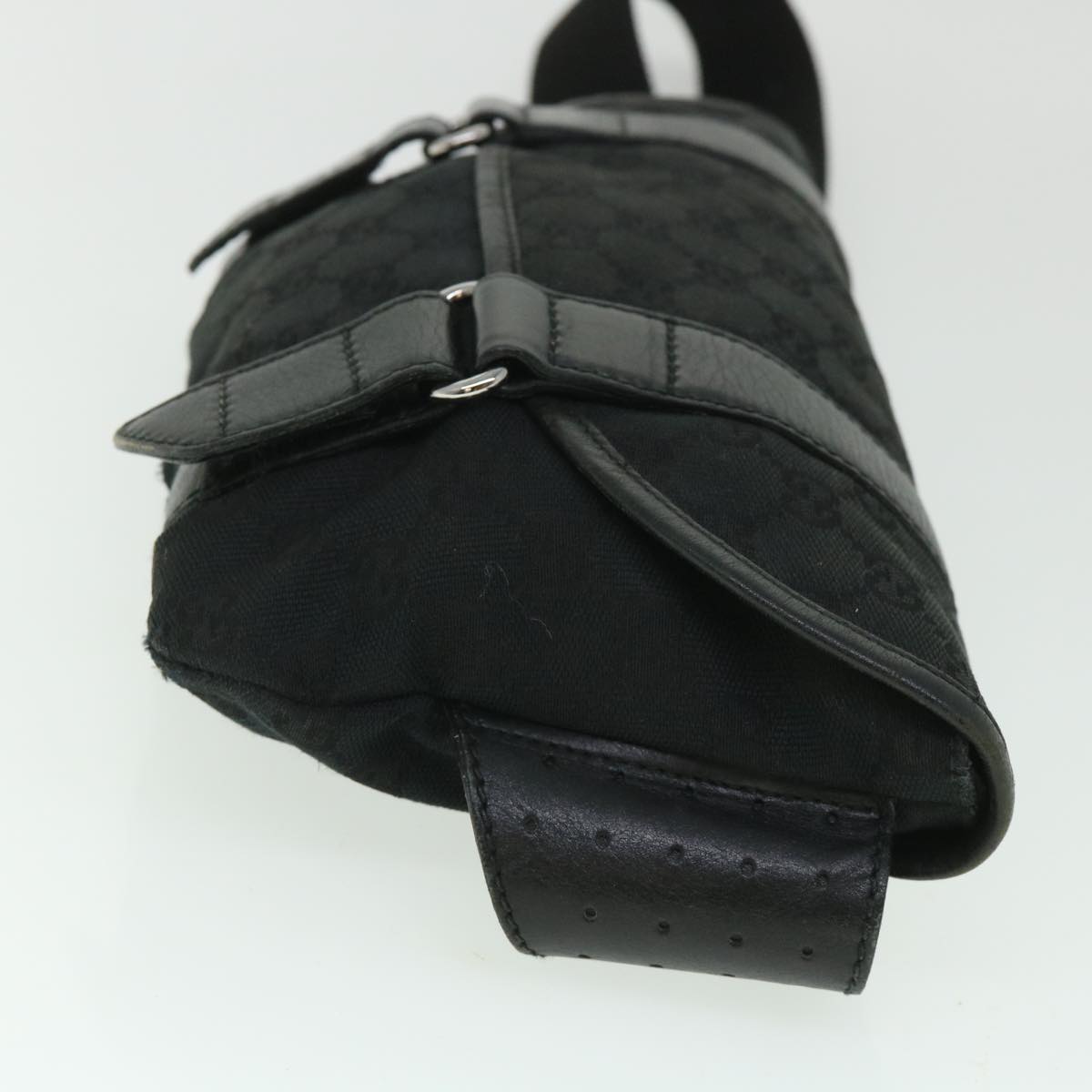 Luxury Gucci GG Canvas Waist bag Black 145851 54731